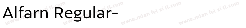 Alfarn Regular字体转换
